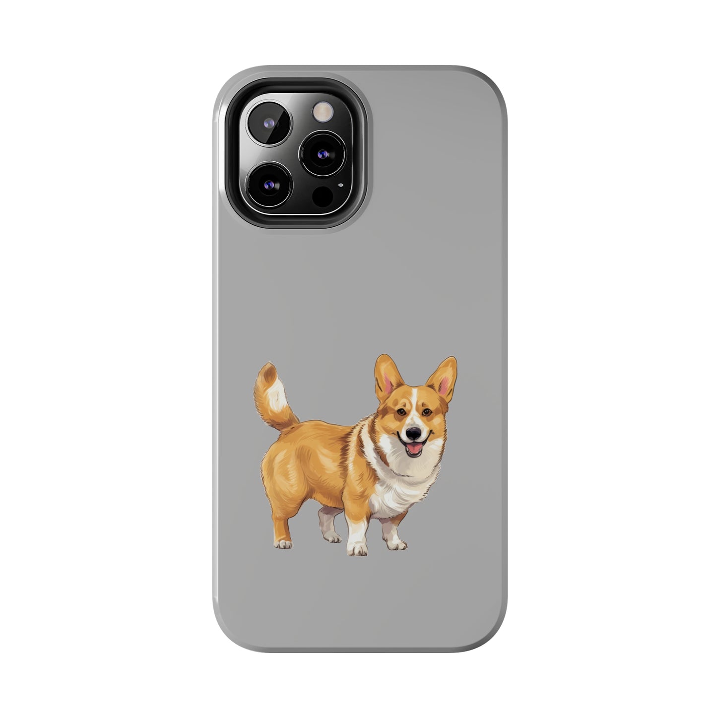 Light Grey Corgi Tough Phone Case