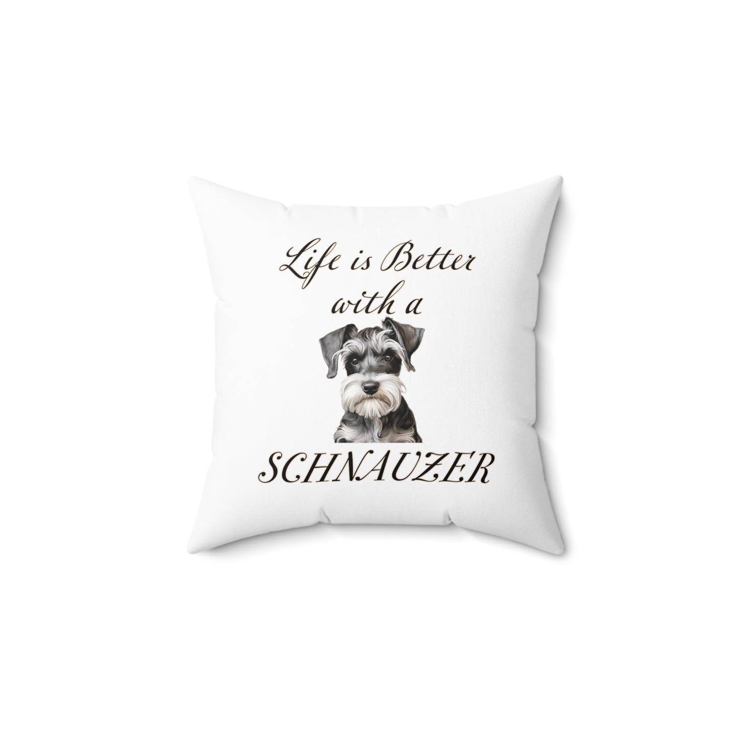 Schnauzer Pillow - Dog Throw Cushion