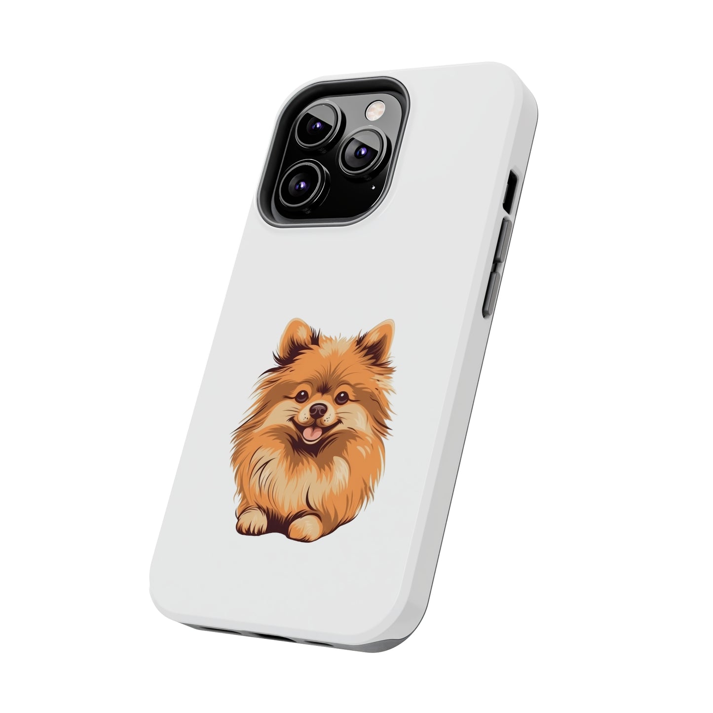 White Pomeranian Tough Phone Case
