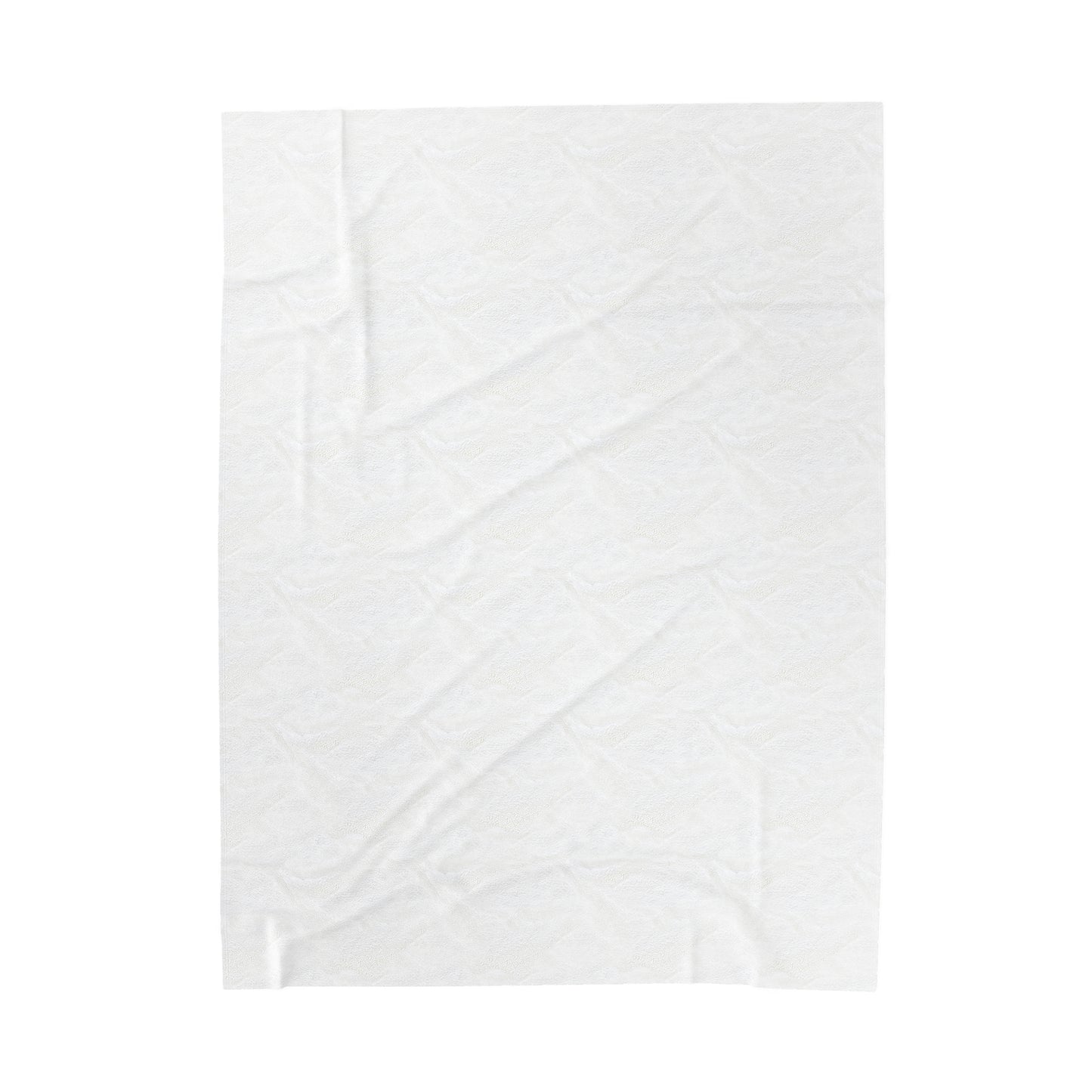Akita Blanket - Velveteen Plush Throw - White