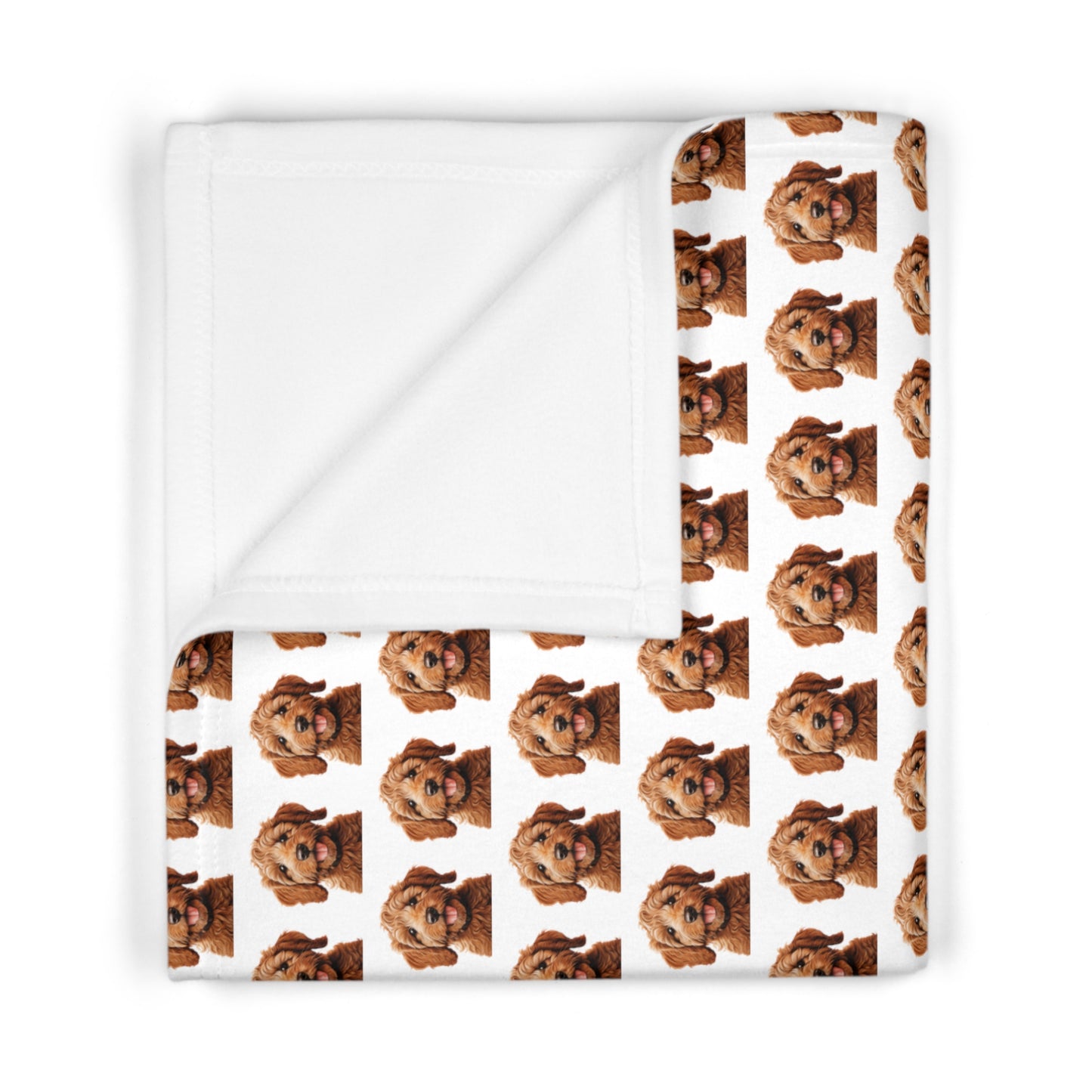 Golden Doodle Soft Fleece Baby Blanket