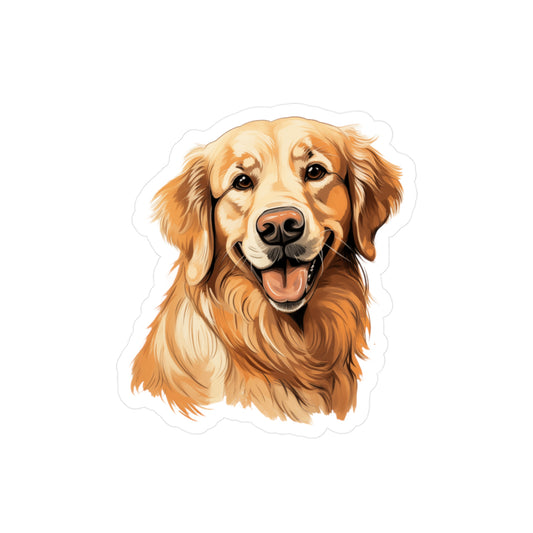 Golden Retriever Sticker - Kiss-Cut Vinyl Decals