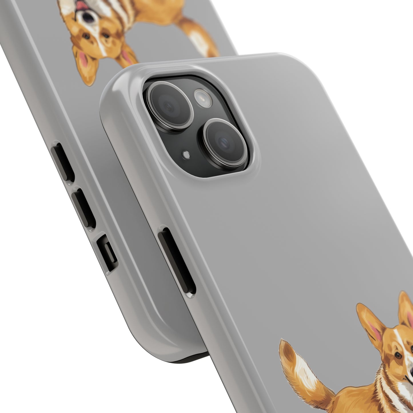 Light Grey Corgi Tough Phone Case