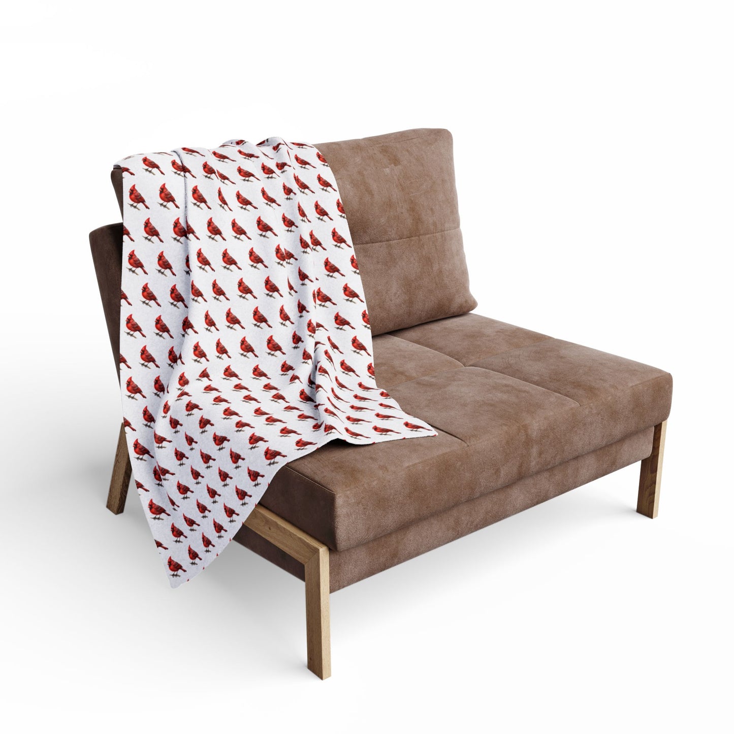 Cardinal Blanket - Bird Lover Gift - Arctic Fleece