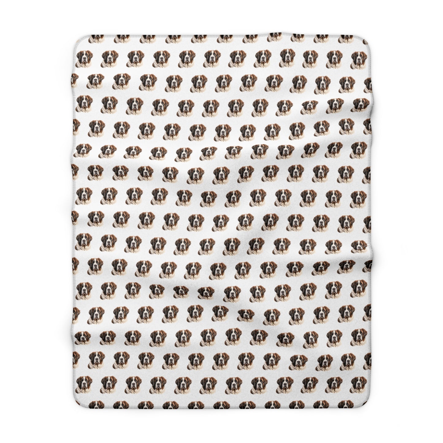 Sherpa Fleece Blanket, St Bernard Dog Print Throw, Cozy Winter Home Decor, Pet Lover Gift, Animal Lover Present