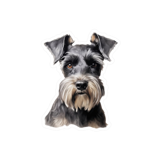 Schnauzer Sticker - Kiss-Cut Dog Vinyl Decals