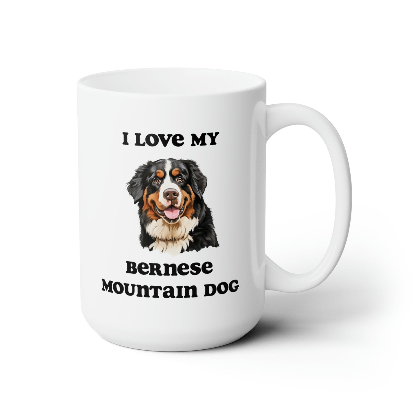 Bernese Mountain Dog Mug 15oz, Gift for Dog Mom