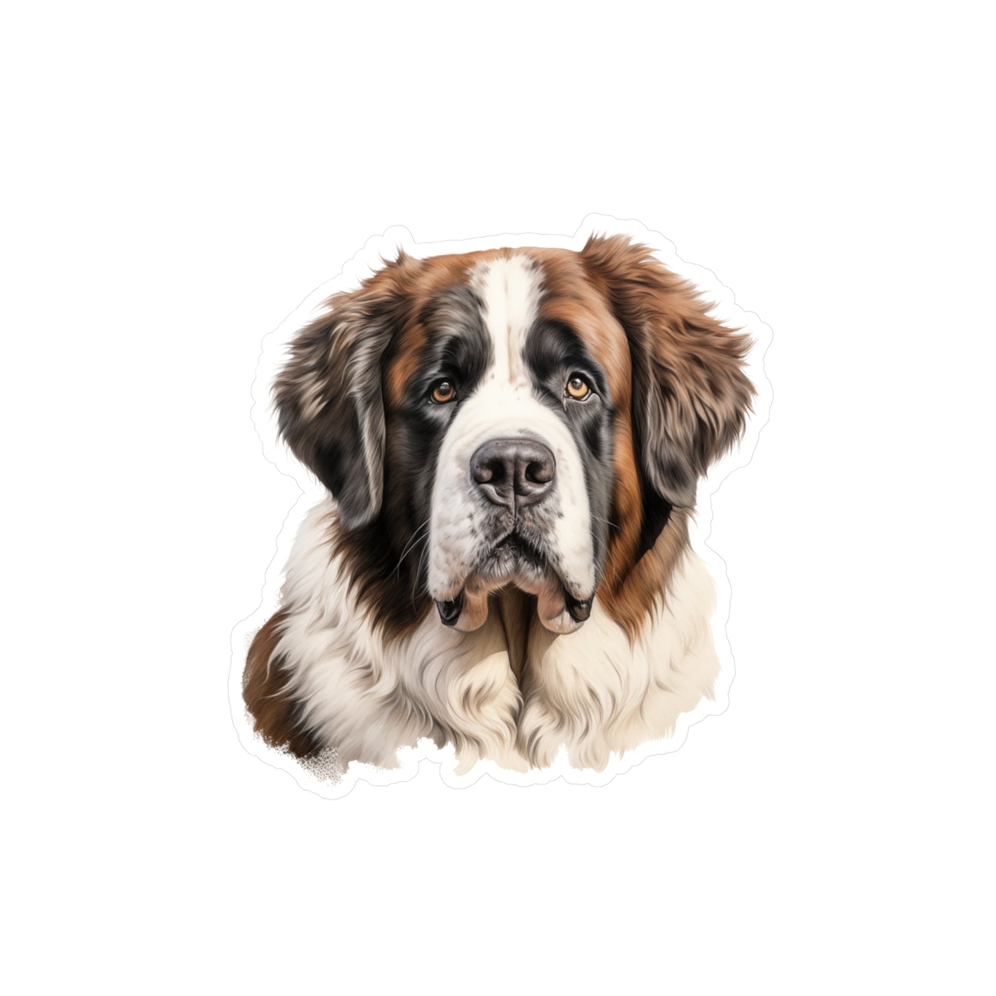 Saint Bernard Sticker - Kiss-Cut Vinyl Dog Decals