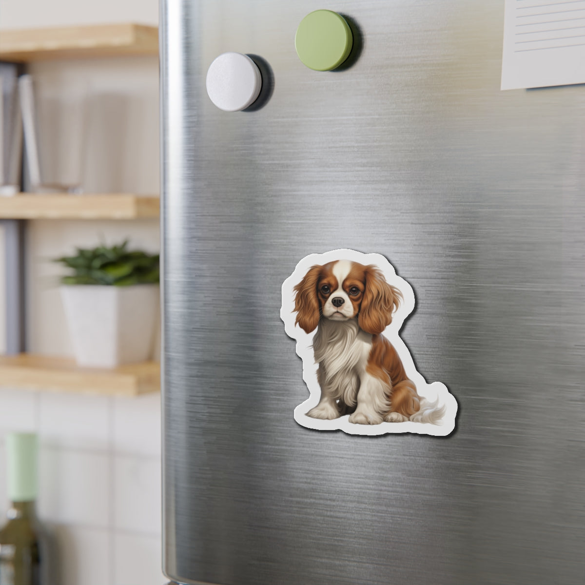 Cavalier King Charles Spaniel Magnet | Die Cut Dog Magnet | Pet Kitchen Decor