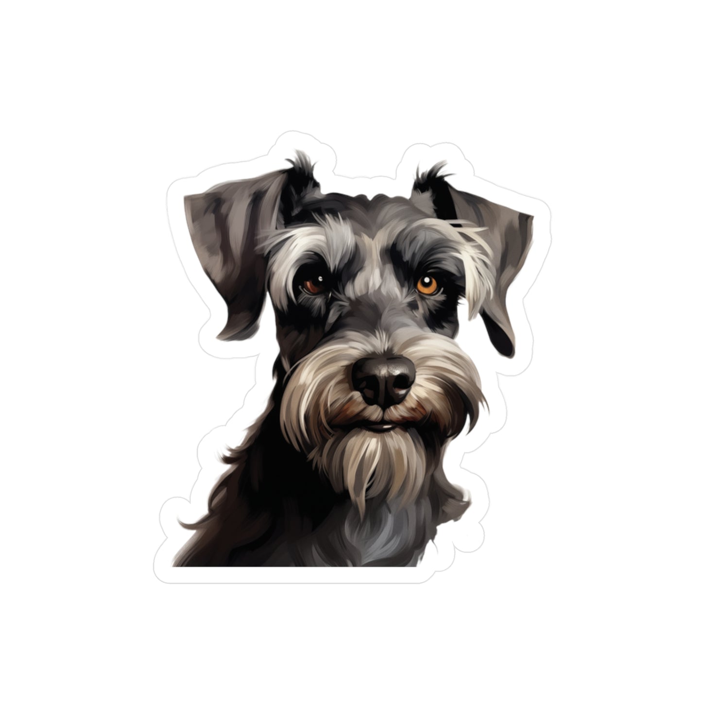 Schnauzer Sticker - Kiss-Cut Dog Vinyl Decals