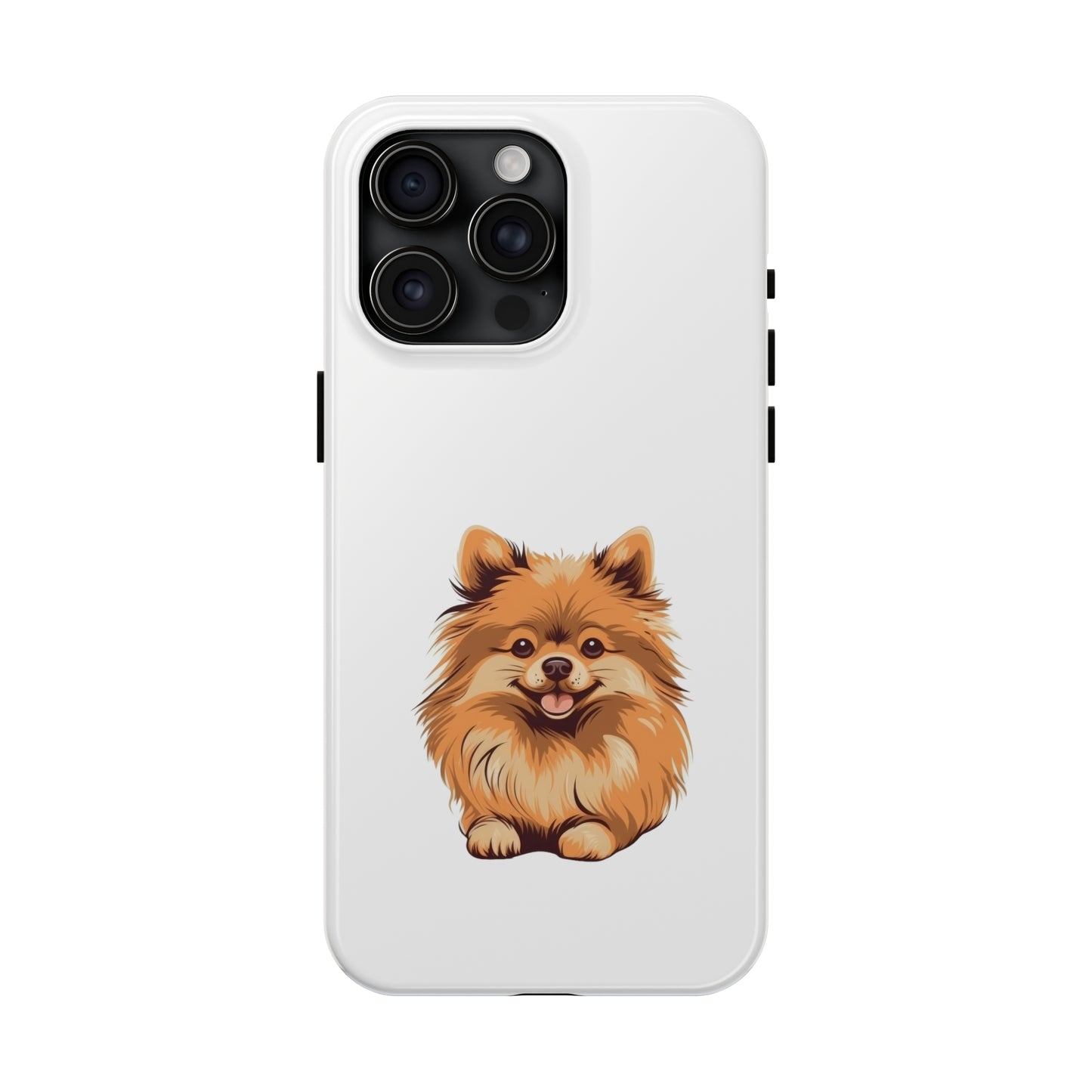 White Pomeranian Tough Phone Case