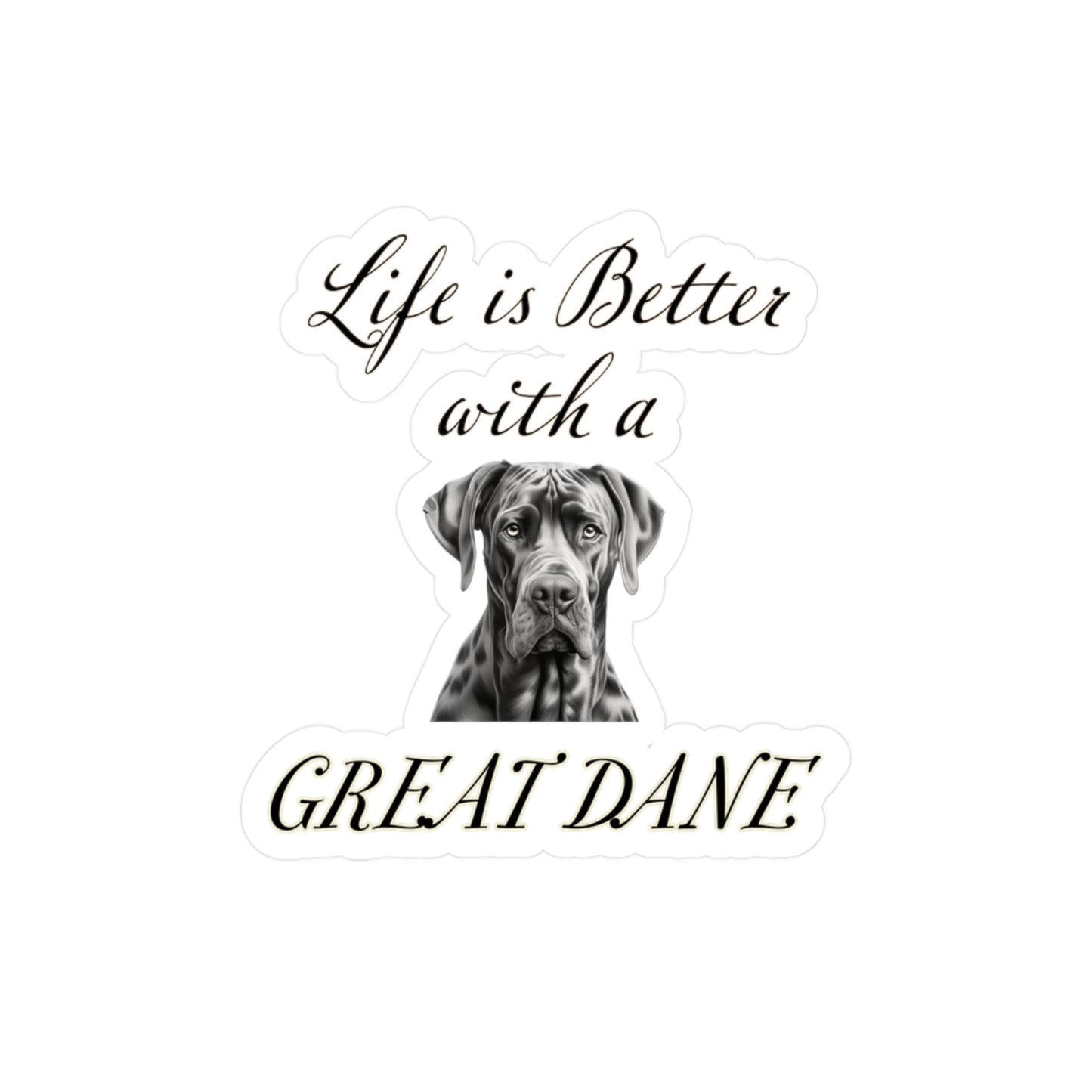 Great Dane Sticker - Dog Vinyl Decals