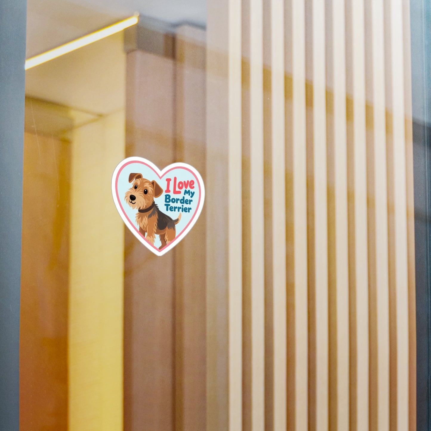 Border Terrier Kiss-Cut Vinyl Decals Stickers, Dog Lover Gift, Car Decals, Laptop Stickers, Pet Owner Gift, Animal Lover Decor