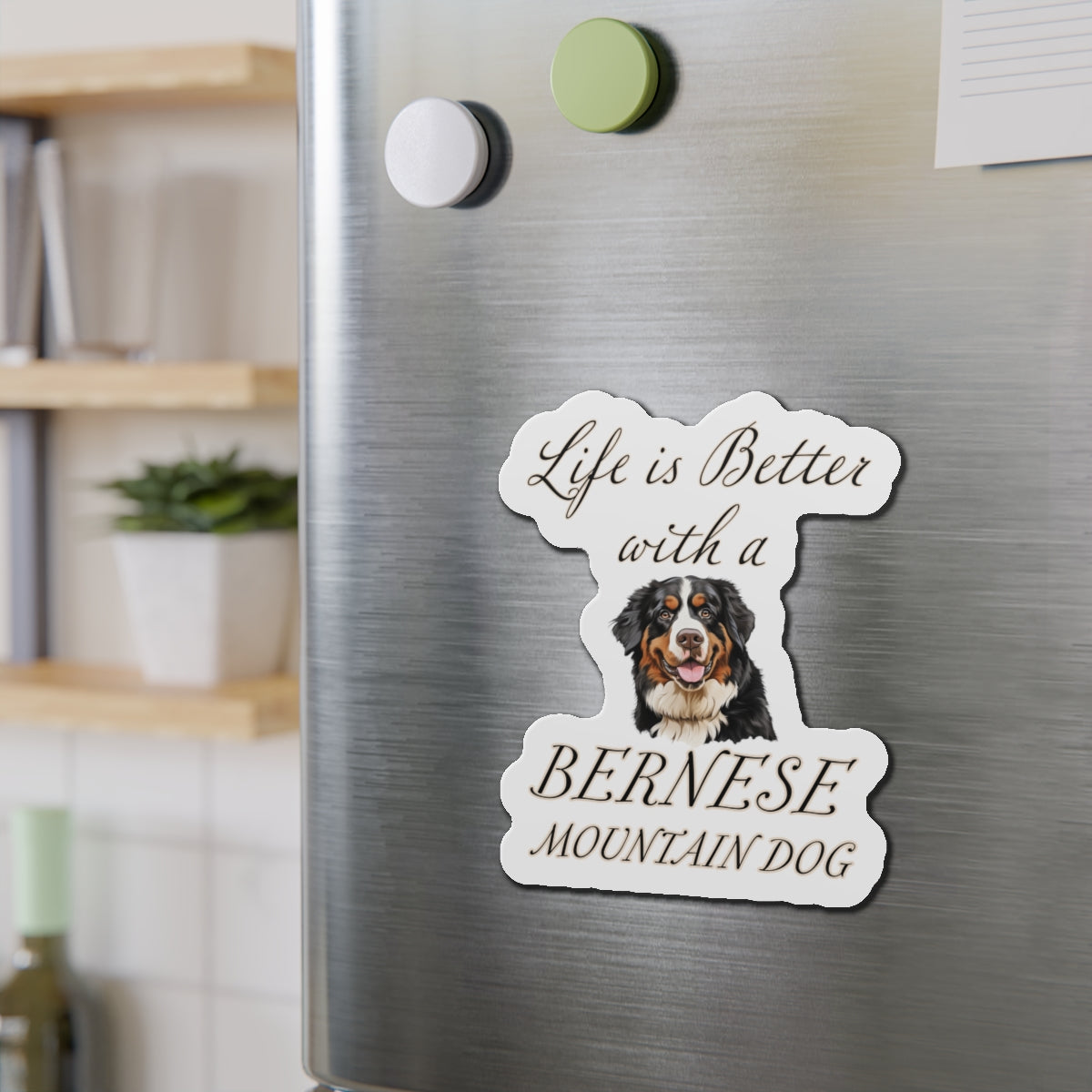 Bernese Mountain Dog Magnet - Die Cut Dog Magnet