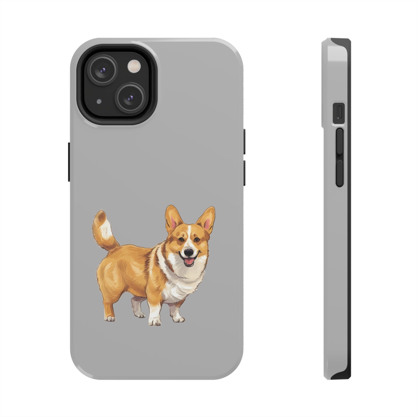 Light Grey Corgi Tough Phone Case