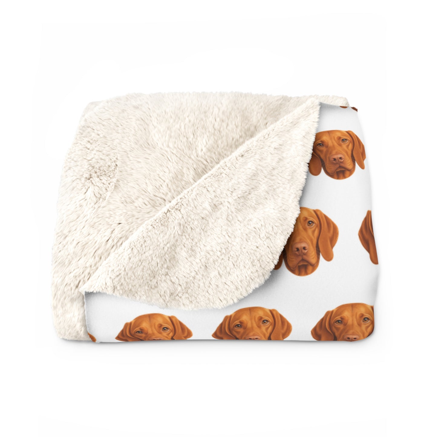 Vizsla Sherpa Fleece Blanket - Dog Lover Gift