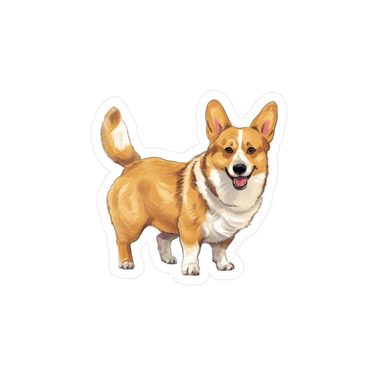 Corgi Sticker - Kiss-Cut Vinyl Decals