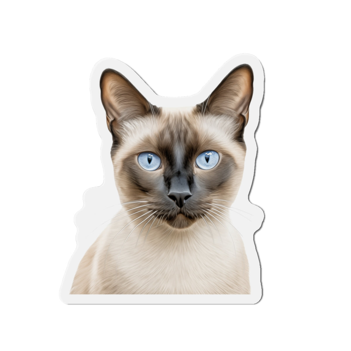 Siamese Magnet, Fridge Magnet, Cute Cat Magnet, Animal Lover Gift, Pet Owner Decor, Feline Kitchen Decor