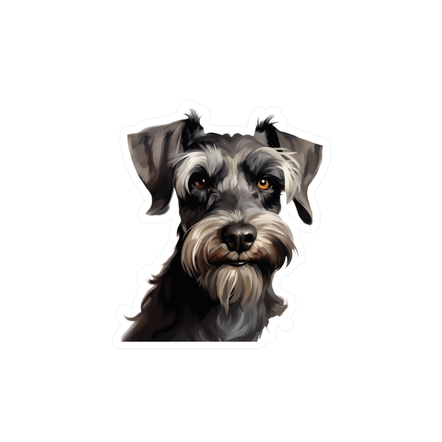 Schnauzer Sticker - Kiss-Cut Dog Vinyl Decals