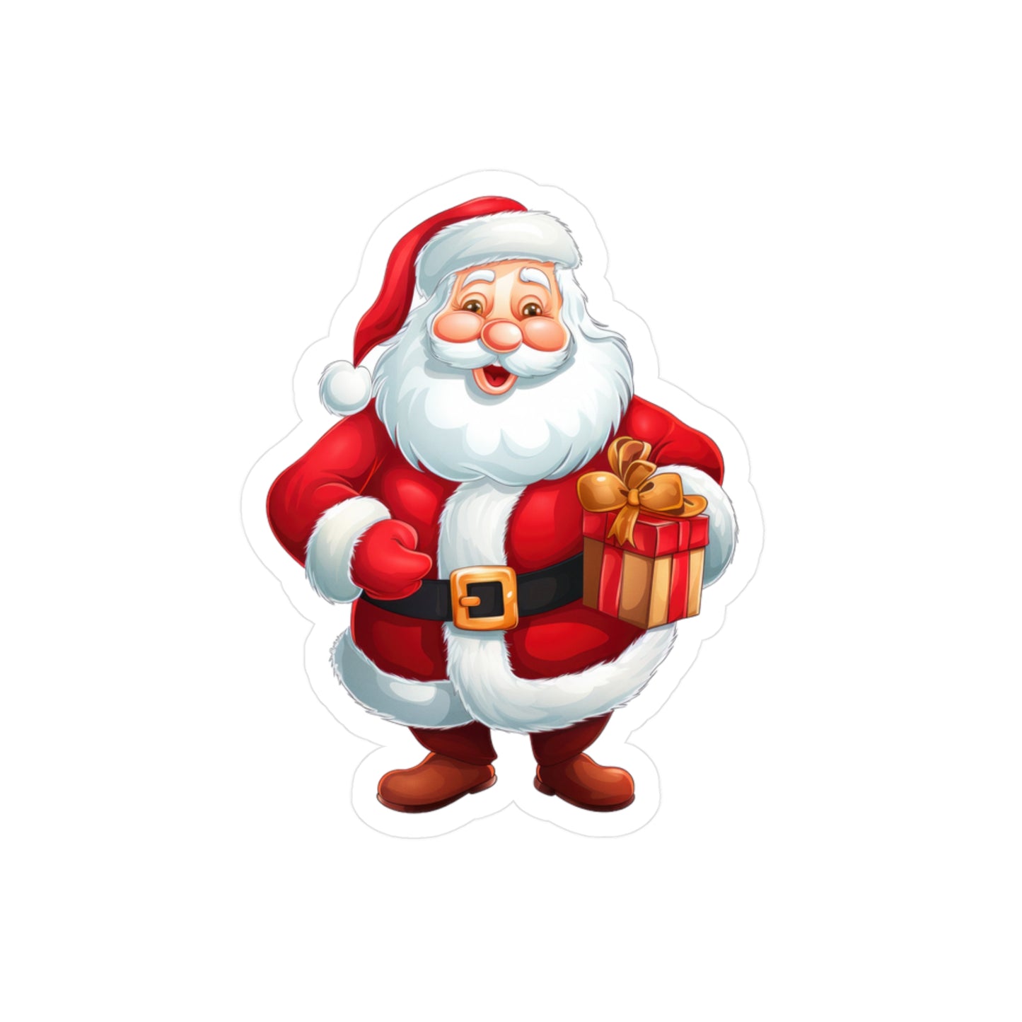 Santa Sticker - Kiss-Cut Vinyl Decals