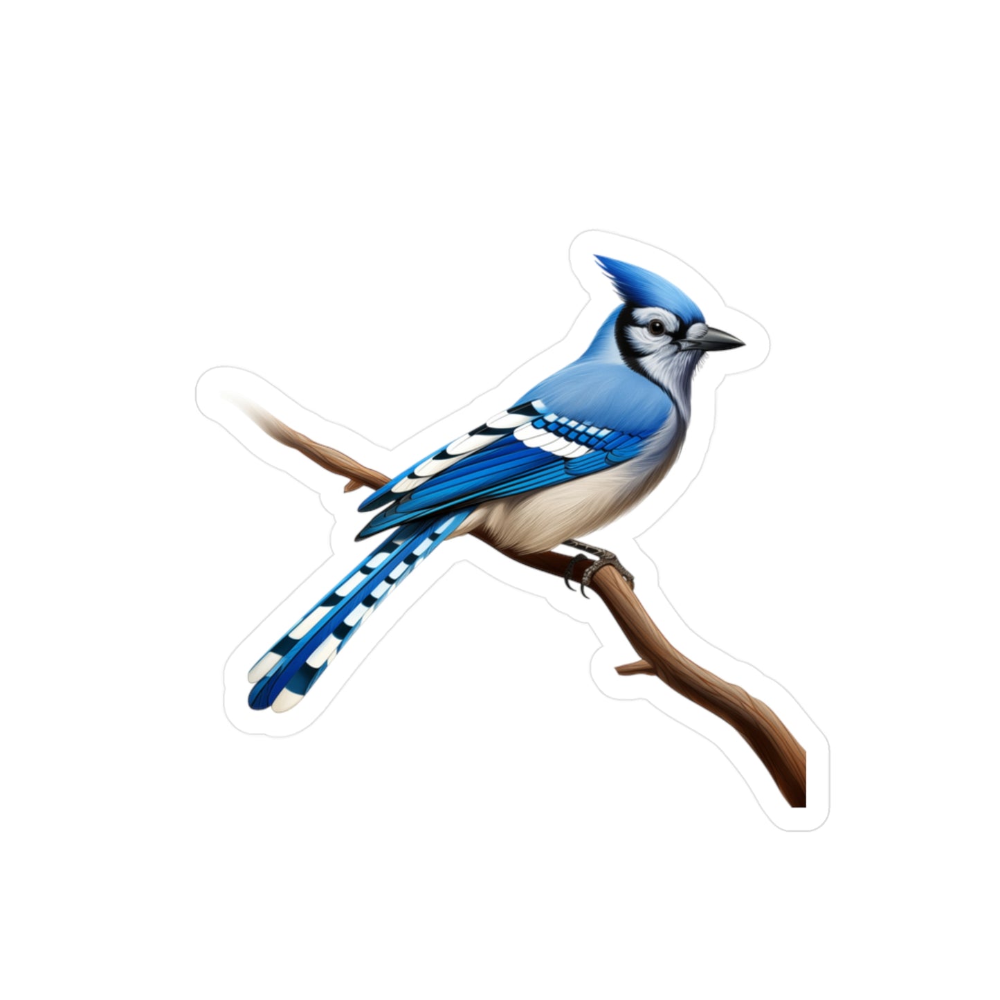 Blue Jay Sticker - Waterproof Bird Decal