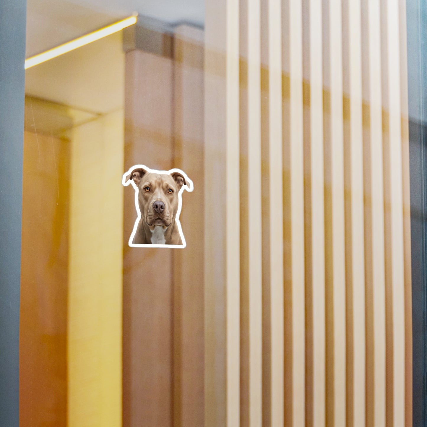 Pit Bull Decal Sticker, Dog Lover Gift, Pet Car Window Bumper, Laptop Decoration, Animal Vinyl Transfer, Cute Pitbull Mom Dad Present