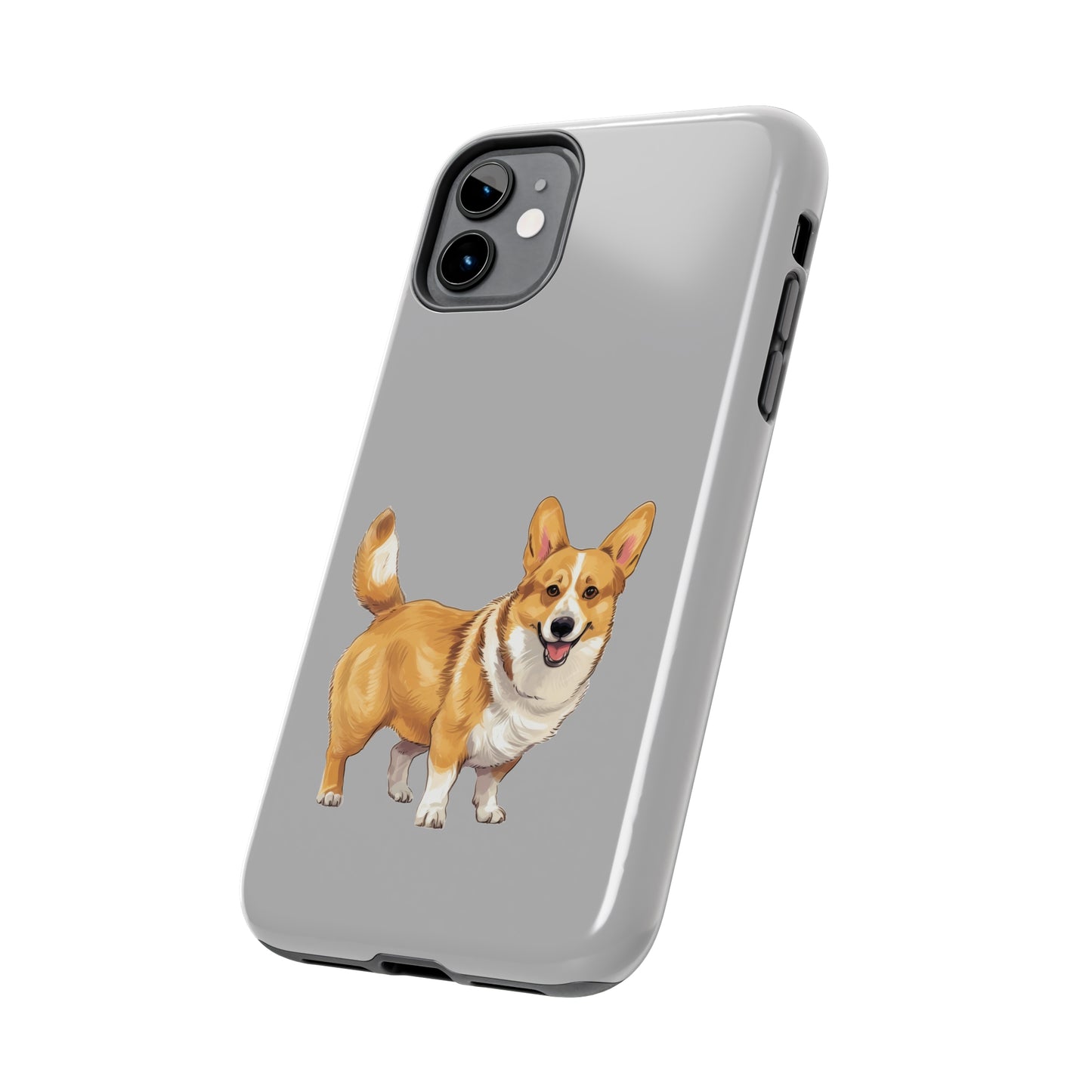Light Grey Corgi Tough Phone Case
