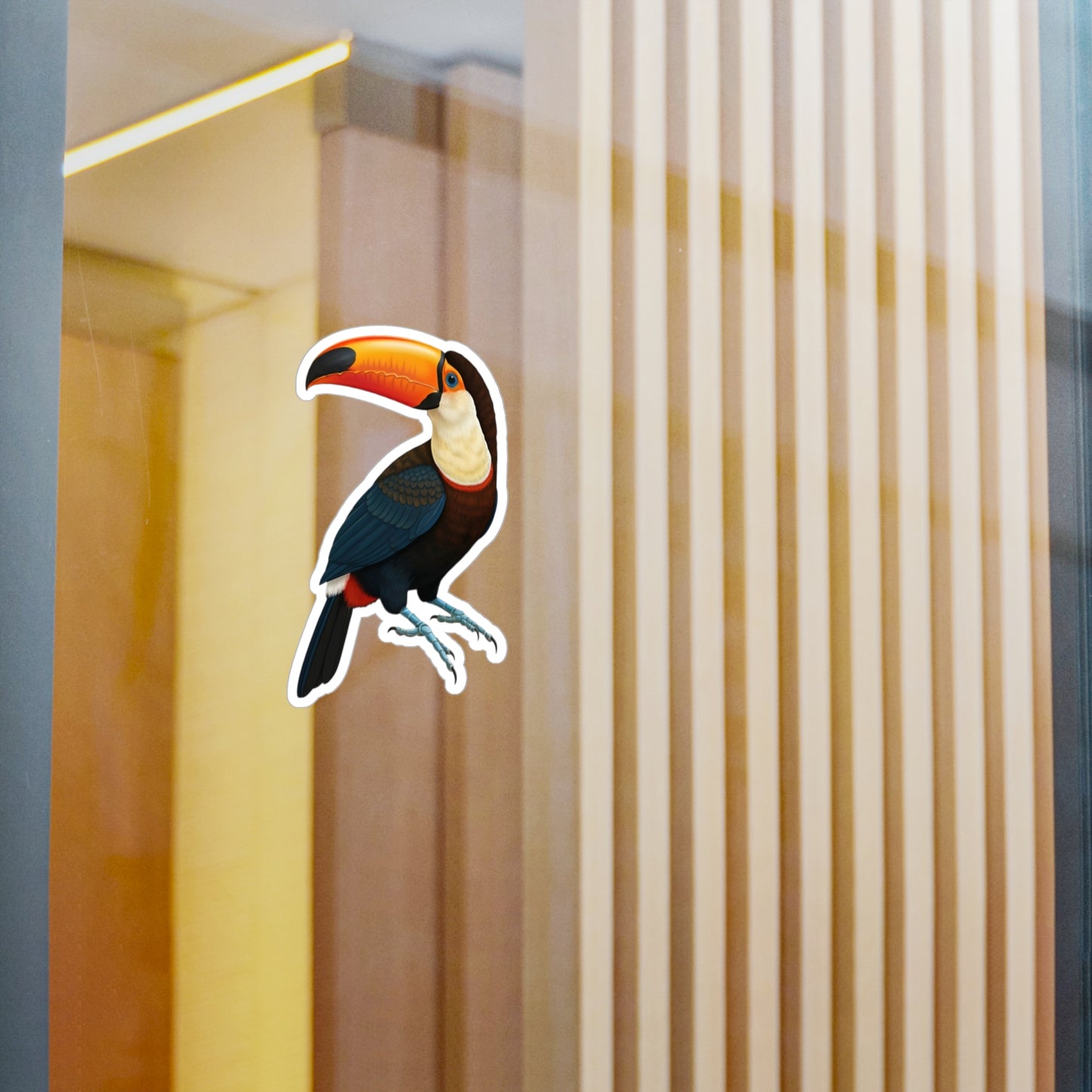 Toucan Sticker, Tropical Decal, Bird Vinyl Sticker, Nature Laptop Decal, Car Decal, Water Bottle Sticker