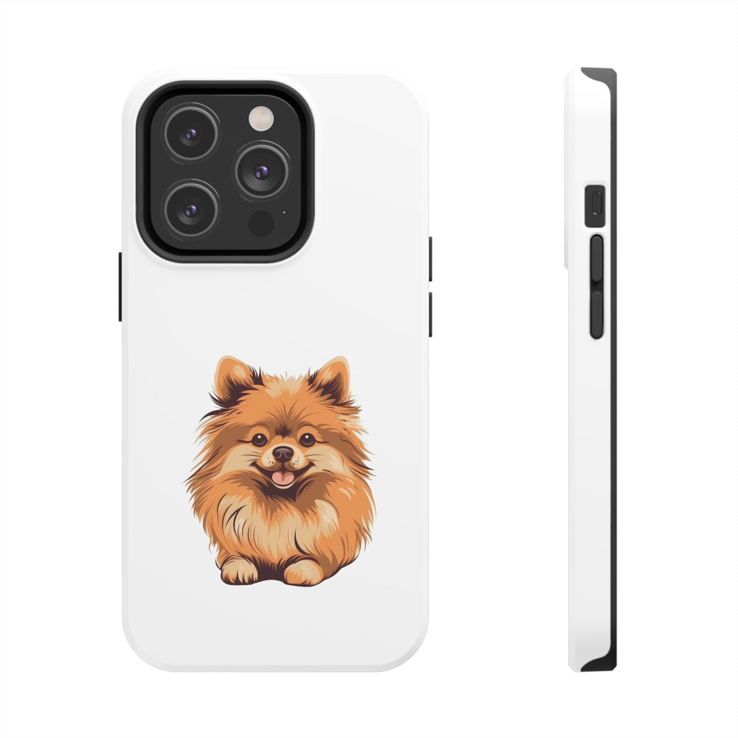White Pomeranian Tough Phone Case