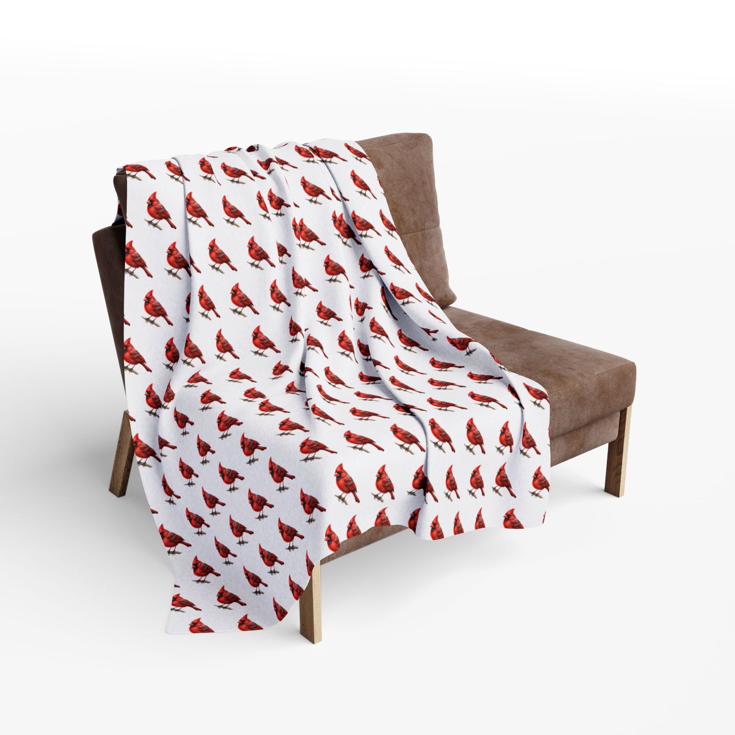 Cardinal Blanket - Bird Lover Gift - Arctic Fleece