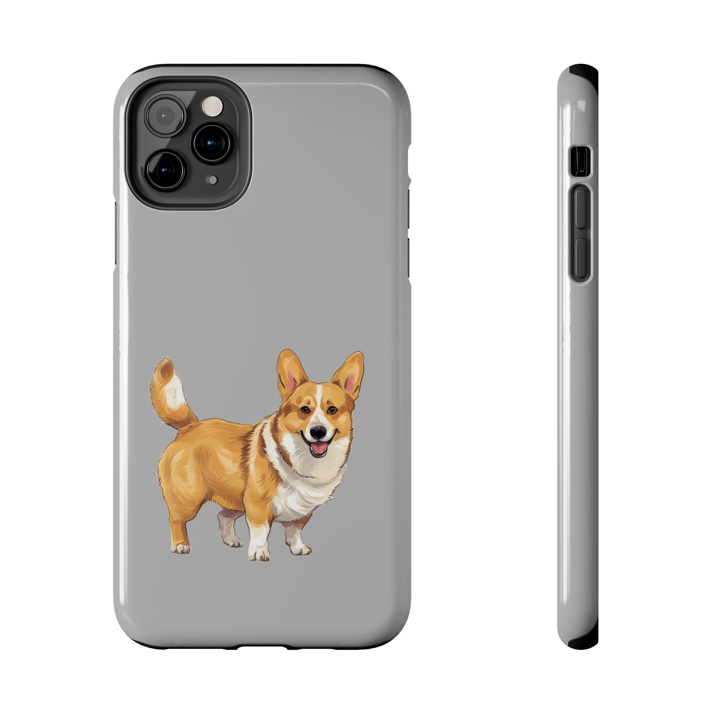 Light Grey Corgi Tough Phone Case