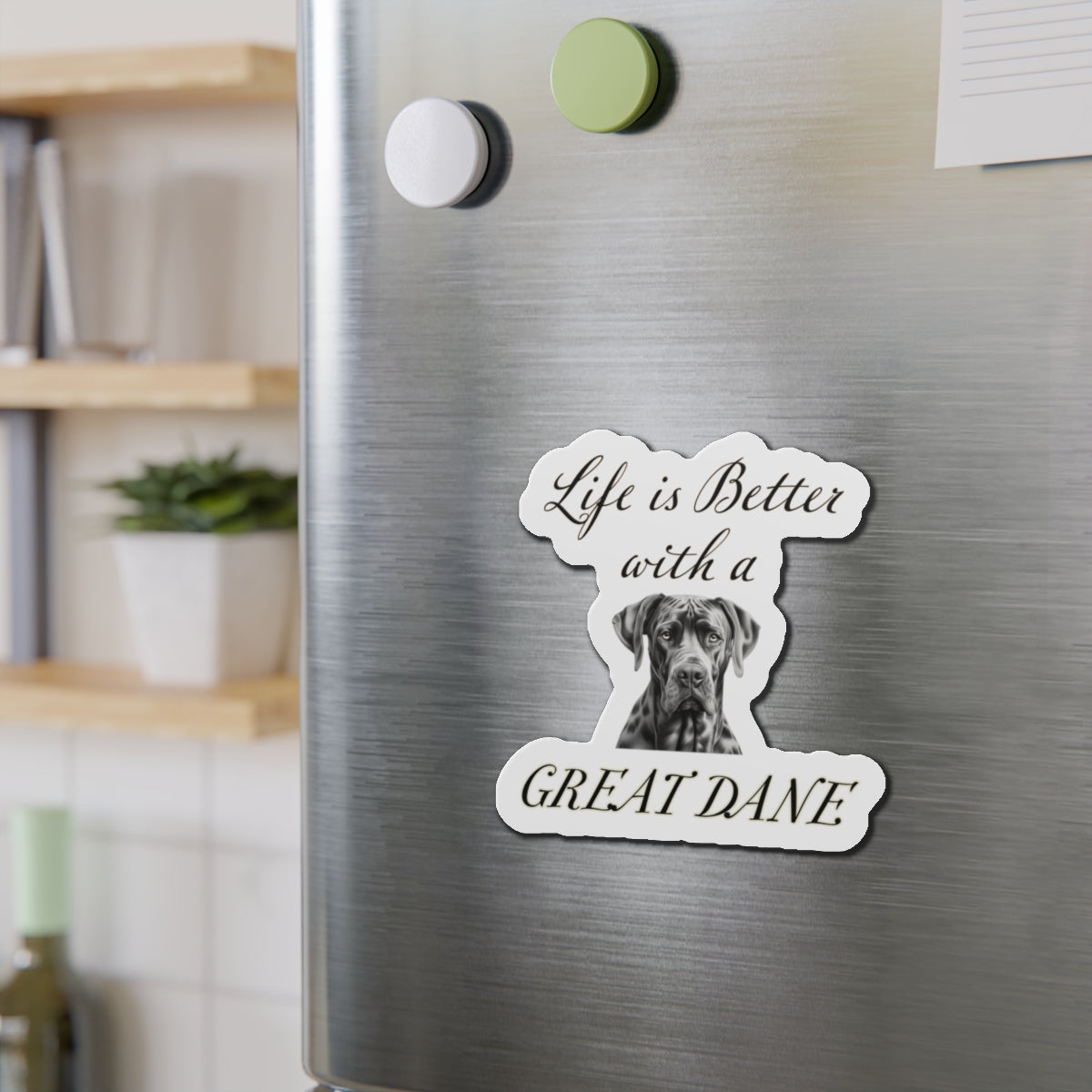 Great Dane Magnet - Die Cut Dog Magnet