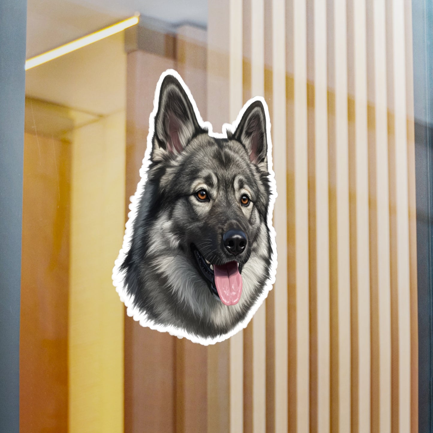 Norwegian Elkhound Vinyl Decals, Stickers for Dog Lovers, Pet Owner Gift, Car Decals, Laptop Stickers, Animal Lover Gift,