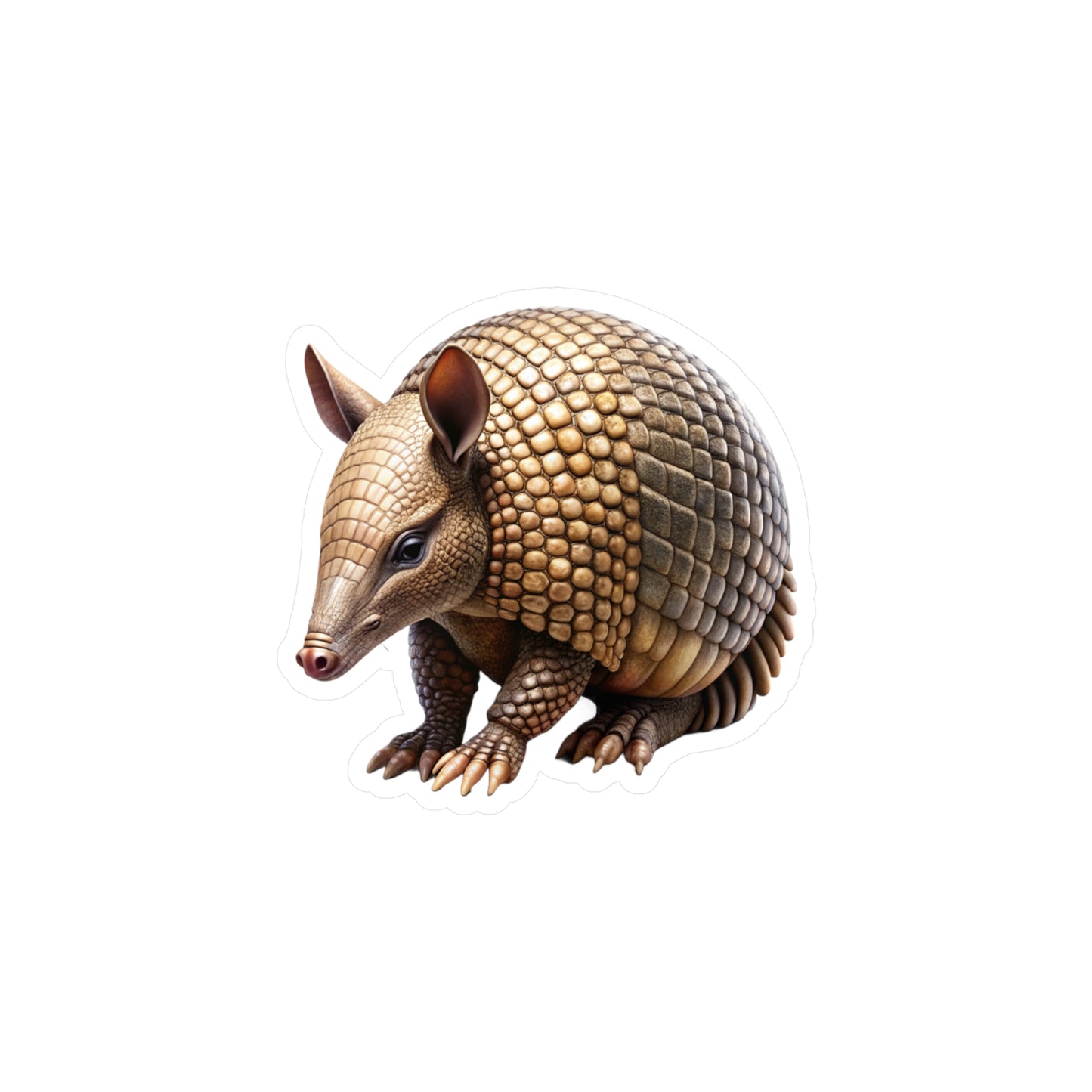Armadillo Sticker Decal, Cute Animal Vinyl Decal, Laptop Sticker, Car Decal, Water Bottle Sticker, Animal Lover Gift