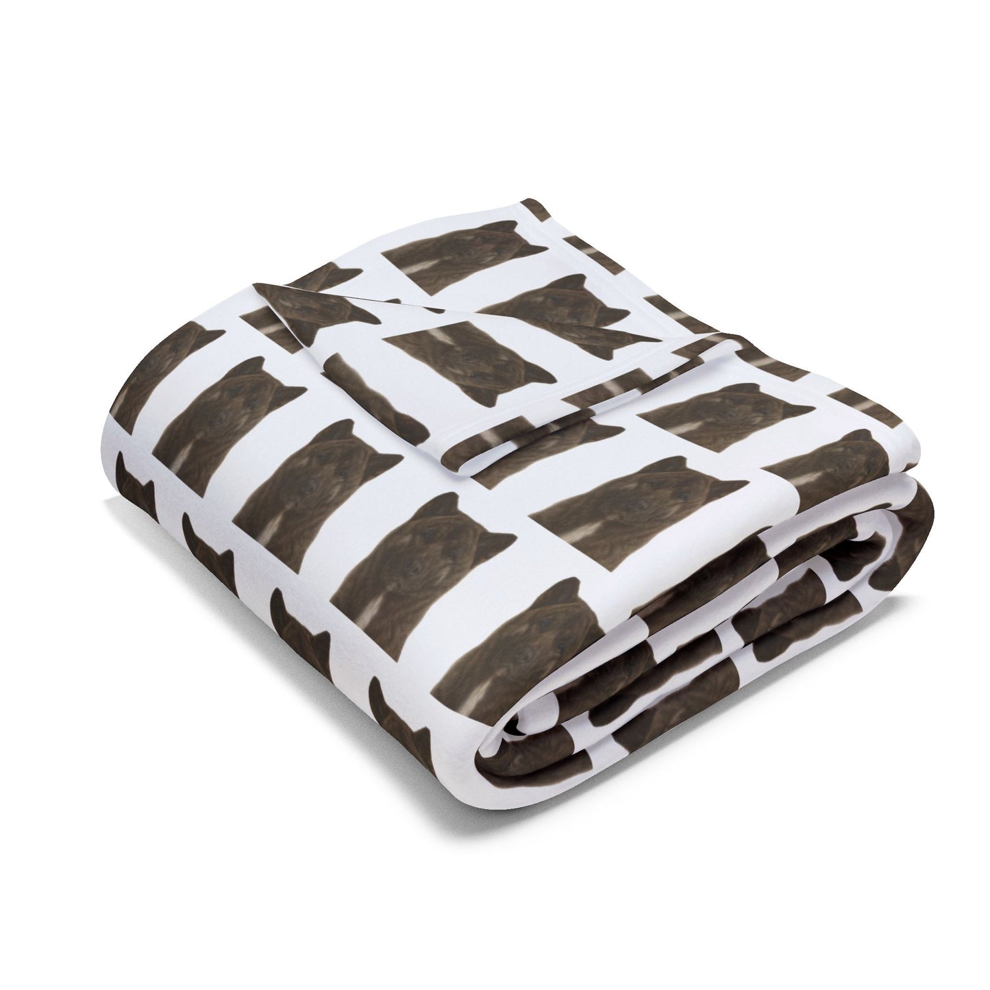 Brindle Akita Fleece Blanket, Dog Design Cozy Arctic Throw for Dog Lovers, Animal Print Home Decor, Winter Gift Idea, Pet Owner Present