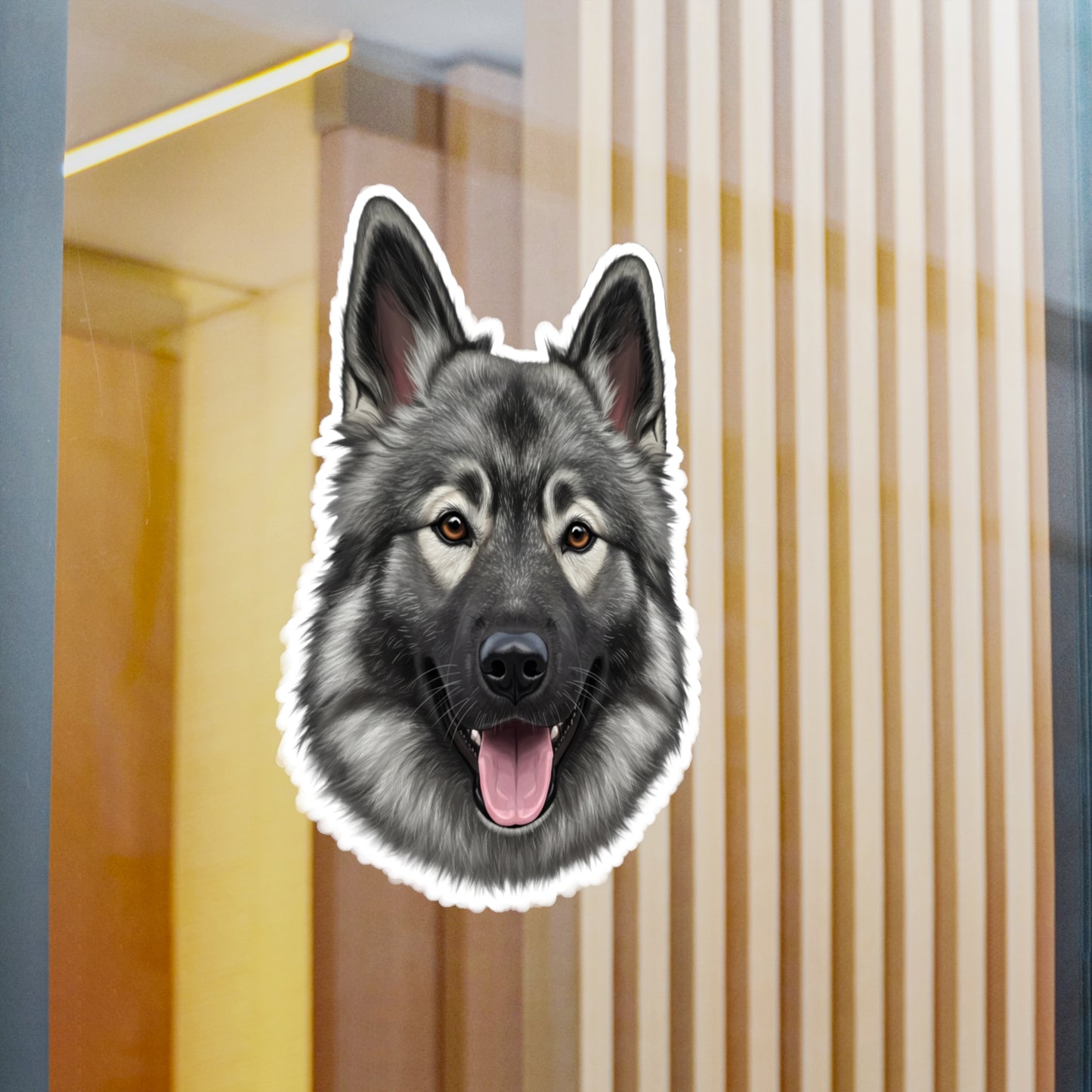 Norwegian Elkhound Vinyl Decals, Stickers for Dog Lovers, Pet Owner Gift, Car Decals, Laptop Stickers, Animal Lover Gift,