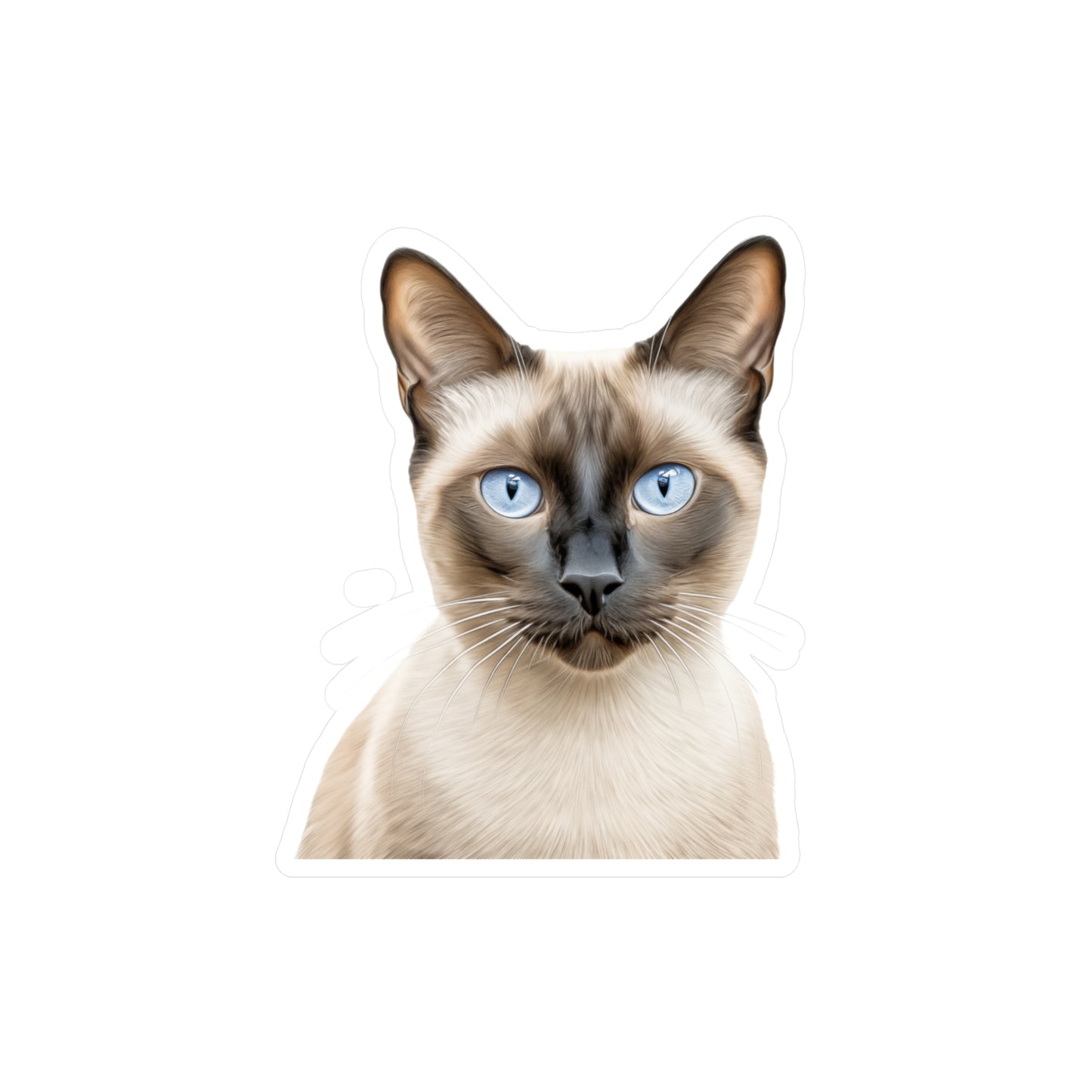 Siamese Cat Sticker | Pet Vinyl Decal | Animal Car Decal | Laptop Sticker | Window Decal