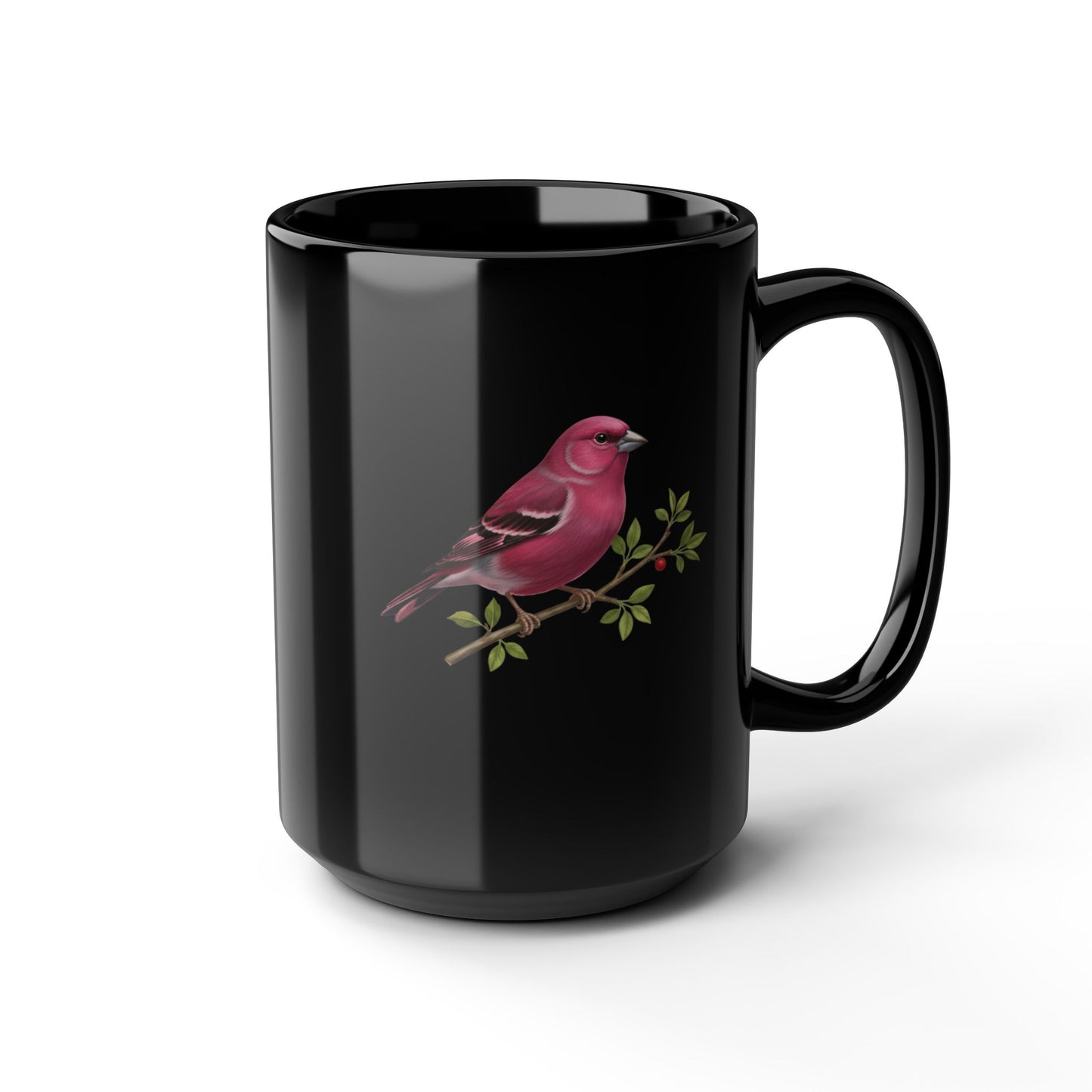 Bird Lover Mug, Finch Ceramic Cup, Nature Enthusiast Drinkware, Gift for Bird Watcher, Wildlife Coffee Mug