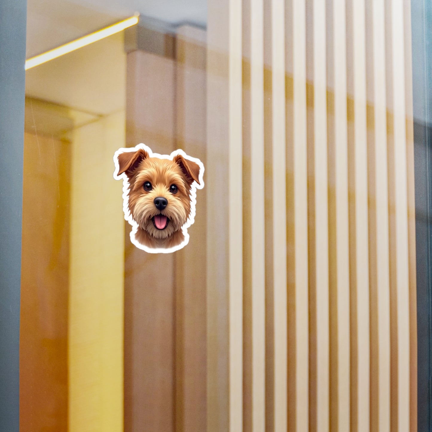 Border Terrier Kiss-Cut Vinyl Decals Stickers, Dog Lover Gift, Car Decals, Laptop Stickers, Pet Owner Gift, Animal Lover Decor