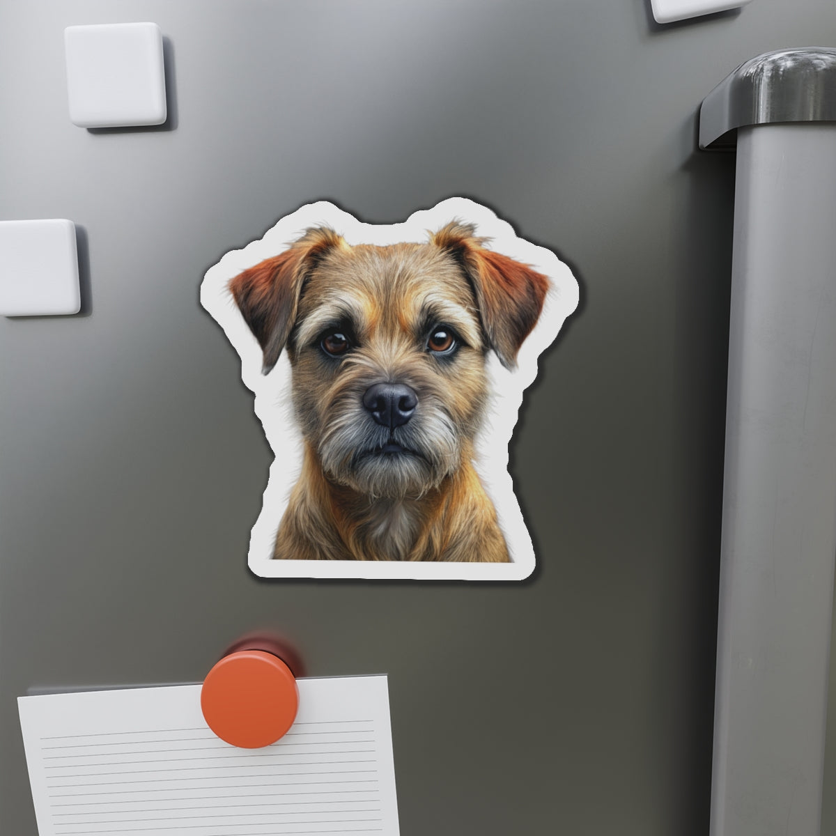 Border Terrier Die-Cut Magnet - Cute Dog Breed Refrigerator Magnet, Pet Lover Gift, Animal Decor, Fridge Decoration, Puppy Art Magnet