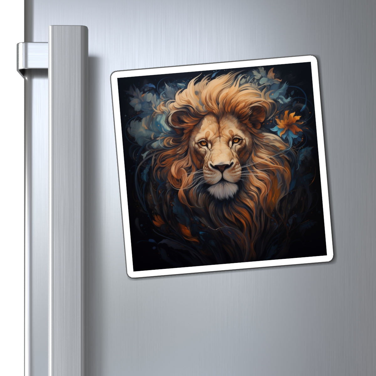 Lion Art Magnet (Square)