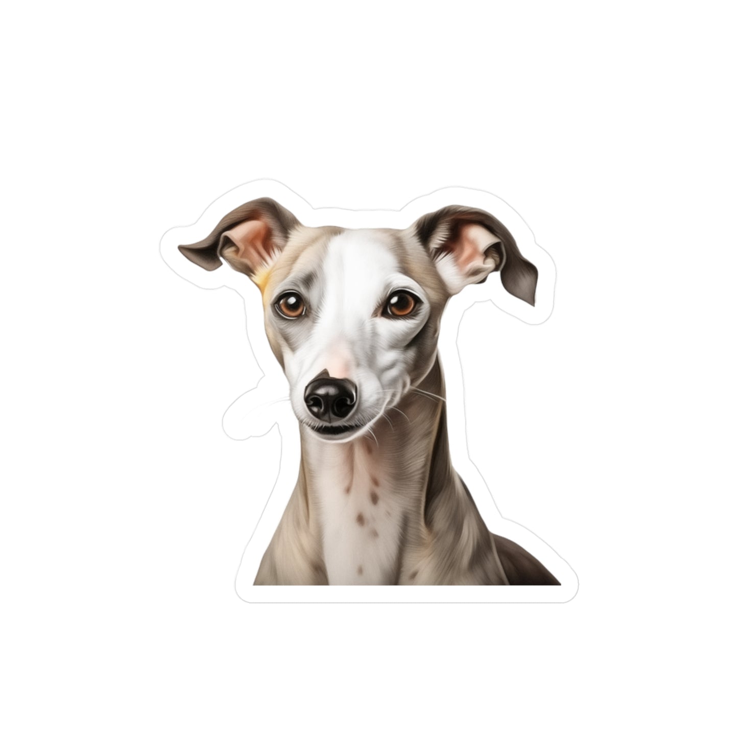 Whippet Sticker | Dog Vinyl Decal | Pet Car Decal | Whippet Laptop Sticker | Whippet Decal