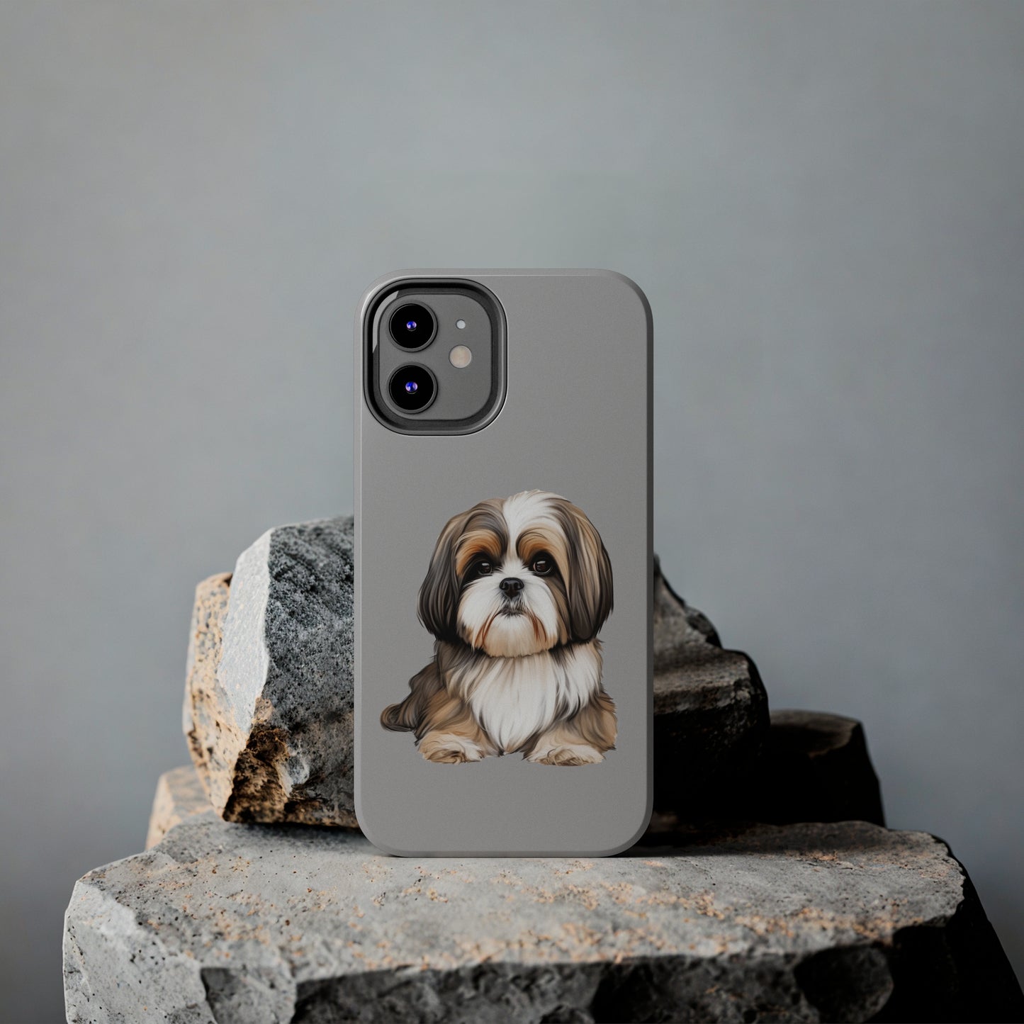 Light Grey Shih Tzu Tough Phone Case
