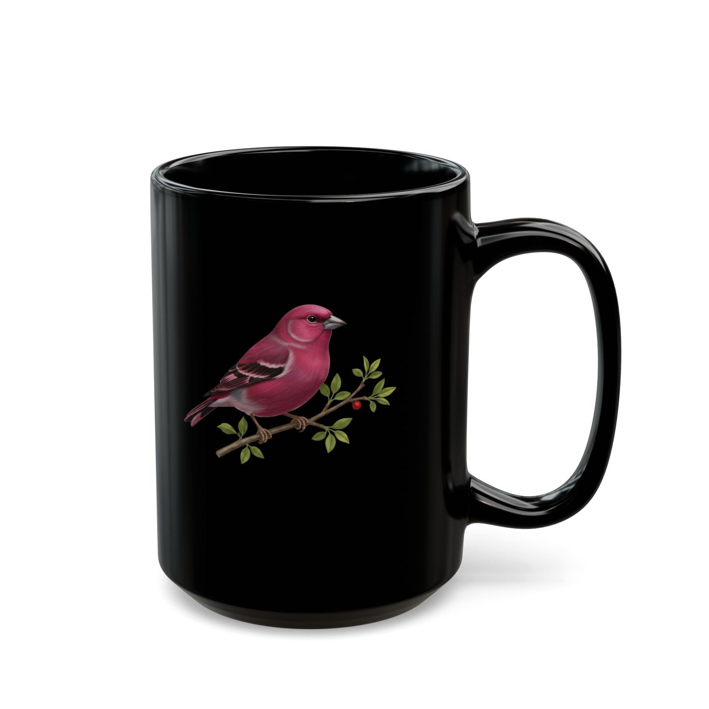 Bird Lover Mug, Finch Ceramic Cup, Nature Enthusiast Drinkware, Gift for Bird Watcher, Wildlife Coffee Mug