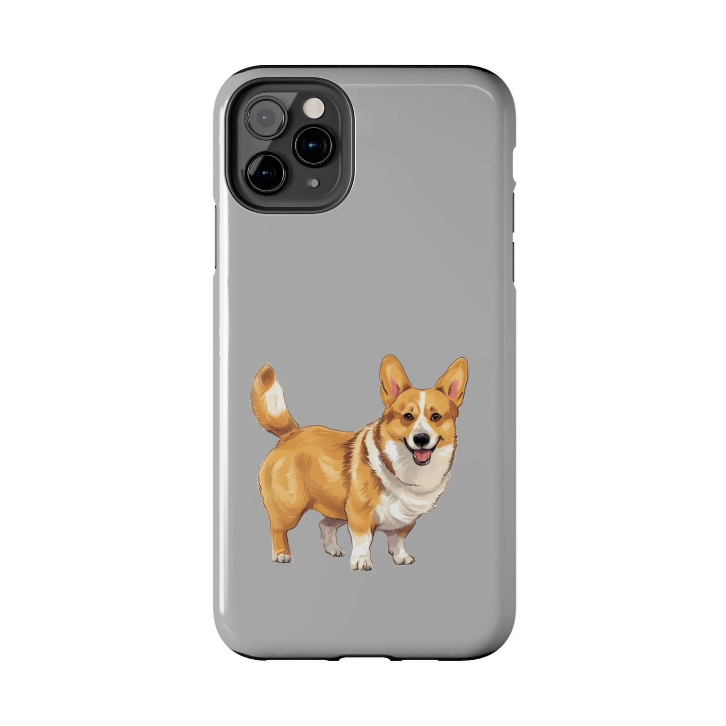 Light Grey Corgi Tough Phone Case