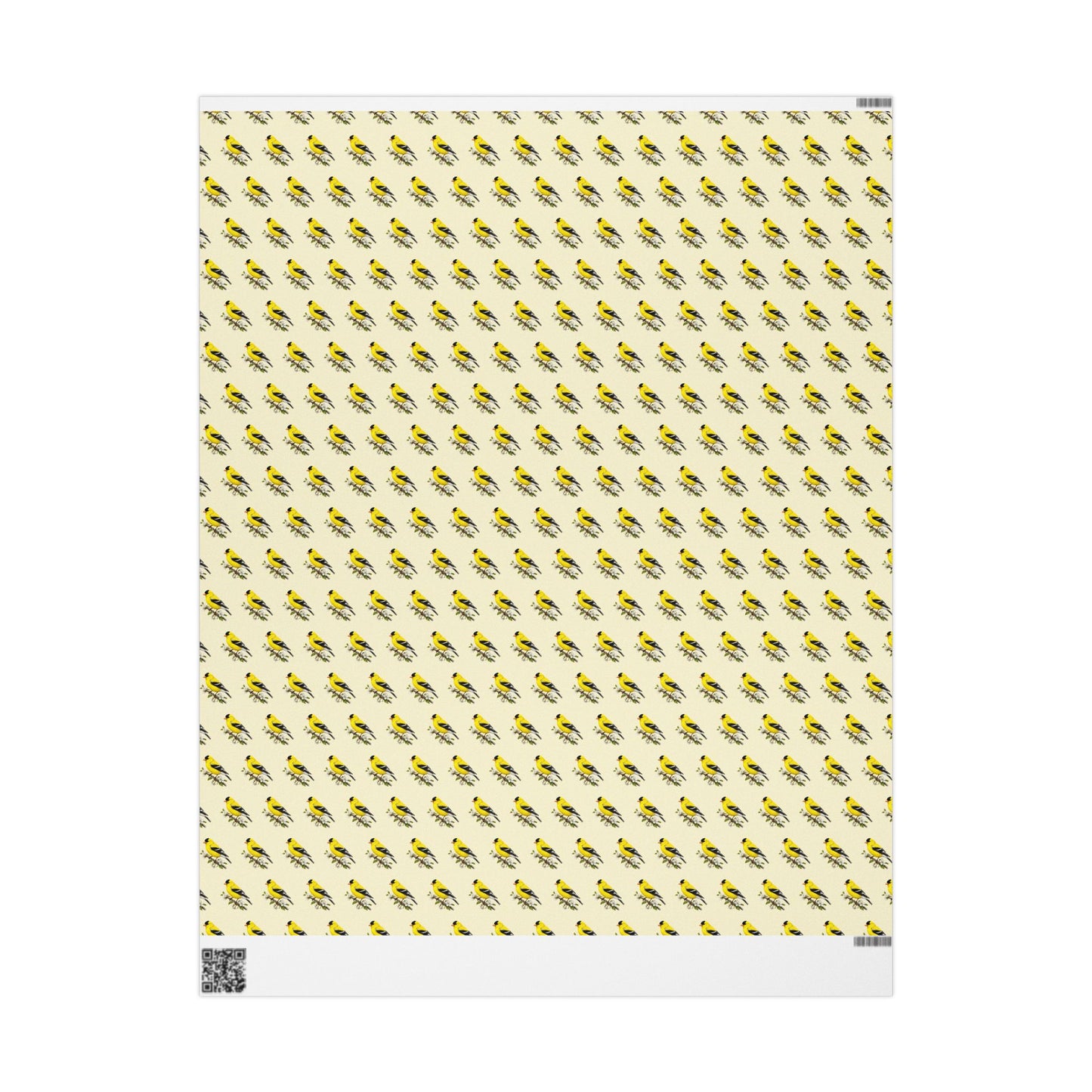 Goldfinch Pattern Wrapping Paper | Bird Gift Wrap Roll