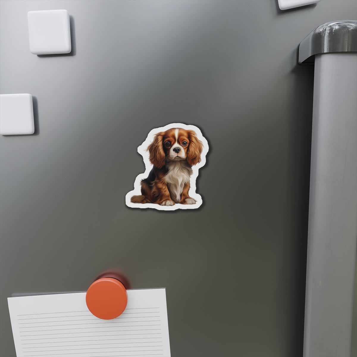 Cavalier King Charles Spaniel Magnet | Die Cut Dog Magnet | Pet Kitchen Decor