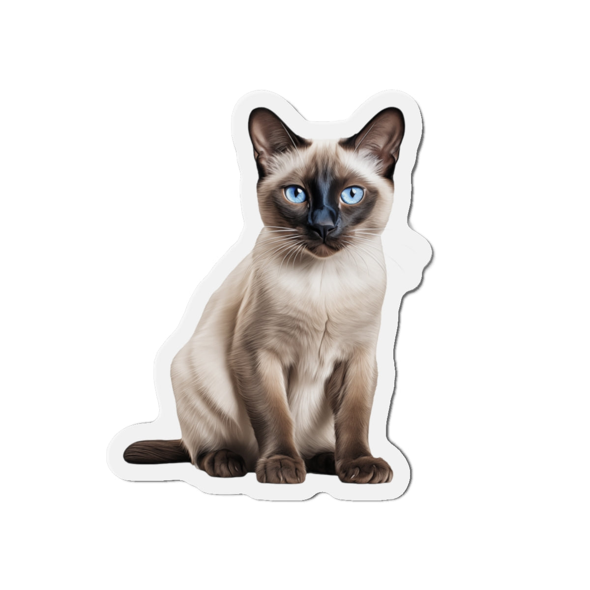 Siamese Magnet, Fridge Magnet, Cute Cat Magnet, Animal Lover Gift, Pet Owner Decor, Feline Kitchen Decor