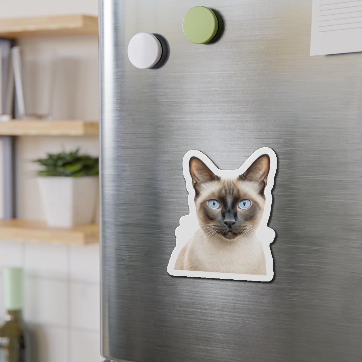 Siamese Magnet, Fridge Magnet, Cute Cat Magnet, Animal Lover Gift, Pet Owner Decor, Feline Kitchen Decor