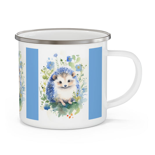 Hedgehog Enamel Camping Mug